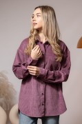 Koszula sztruksowa, AMELIA MAUVE