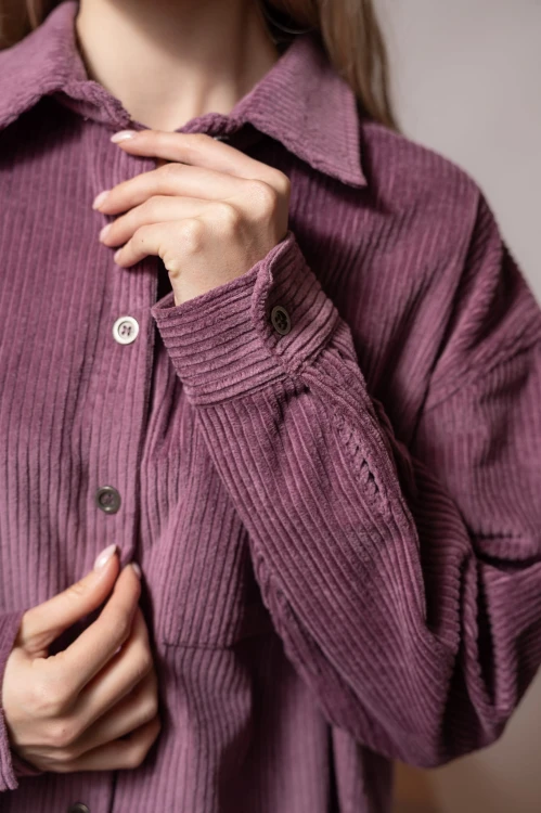 Koszula sztruksowa, AMELIA MAUVE