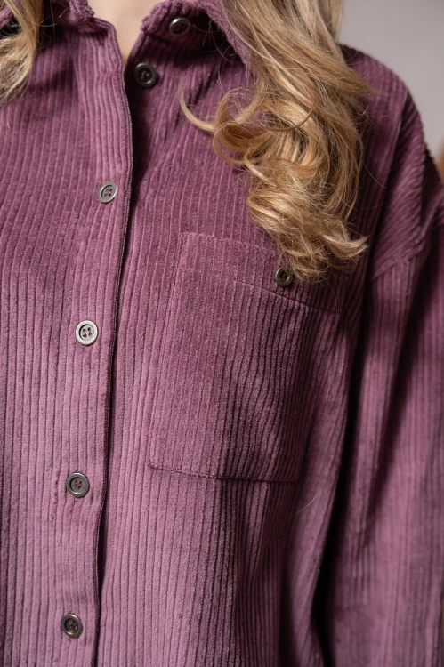 Koszula sztruksowa, AMELIA MAUVE