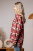Koszula flanelowa, AMELIA RUSTY RED