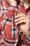 Koszula flanelowa, AMELIA RUSTY RED