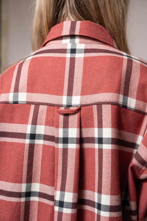 Koszula flanelowa, AMELIA RUSTY RED