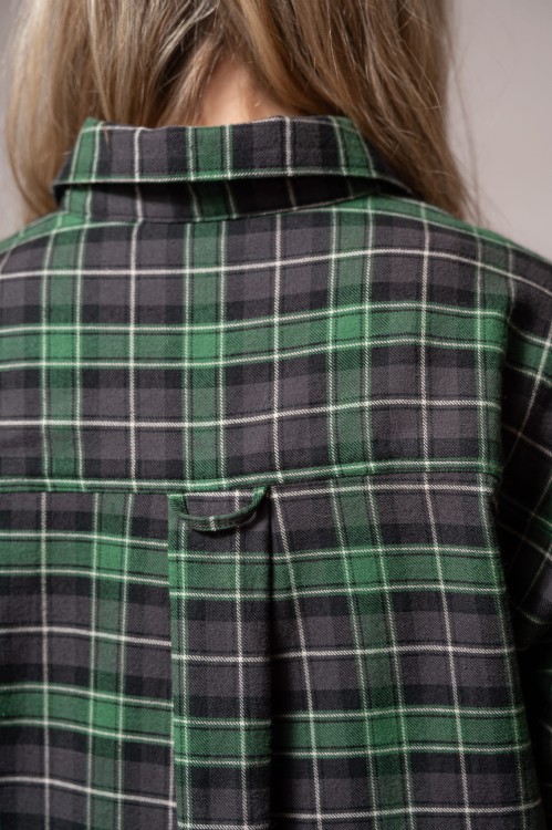 Koszula flanelowa, AMELIA FOREST GREEN