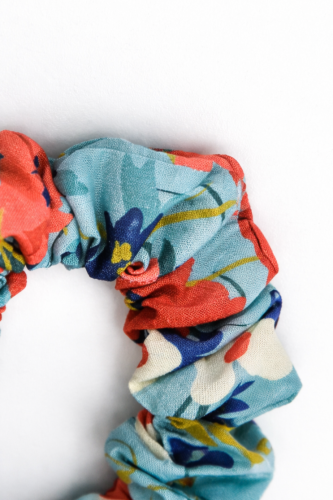 Gumka scrunchie, COTTON BLUE SUMMER