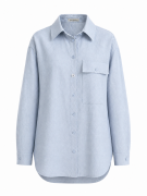 Lniana koszula niebieska przód