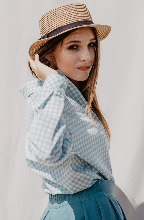 Koszula, BLUE CHECKERBOARD