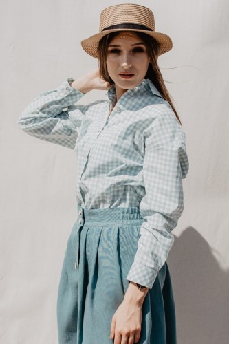 Koszula, BLUE CHECKERBOARD