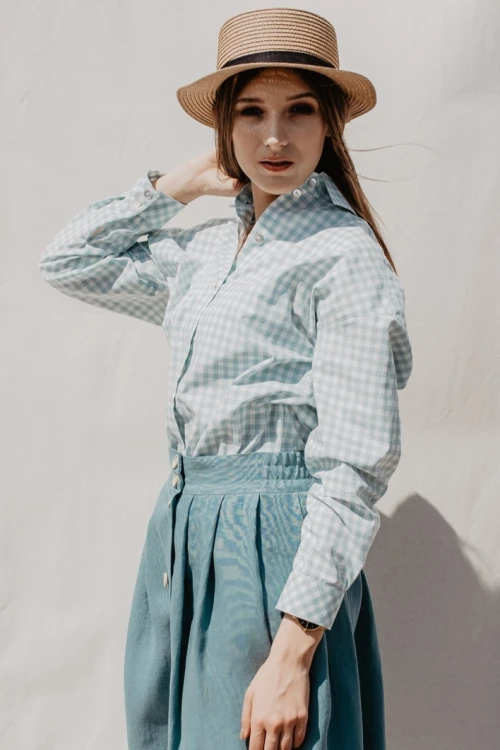 Koszula, BLUE CHECKERBOARD