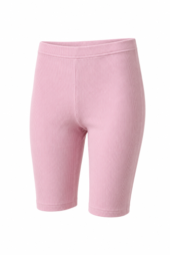 Prążkowane legginsy kolarki, PEACH PINK