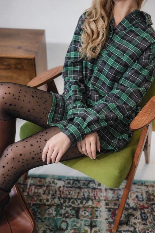 Koszula flanelowa, AMELIA FOREST GREEN