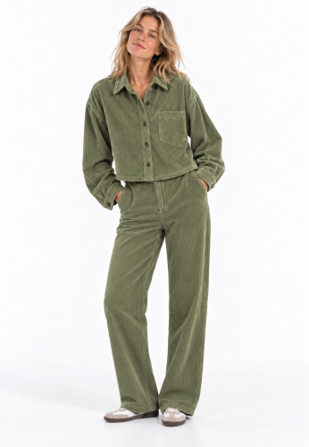 Spodnie sztruksowe, SAGE OLIVE GREEN